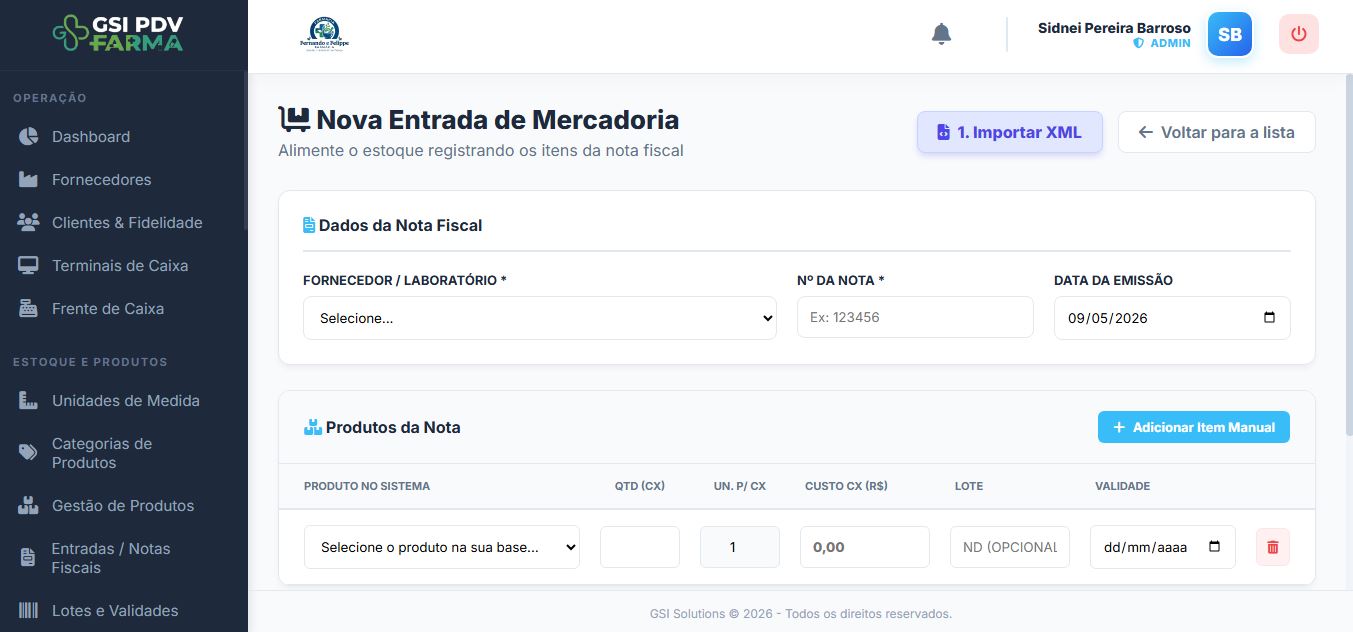 Controle de estoque e compras